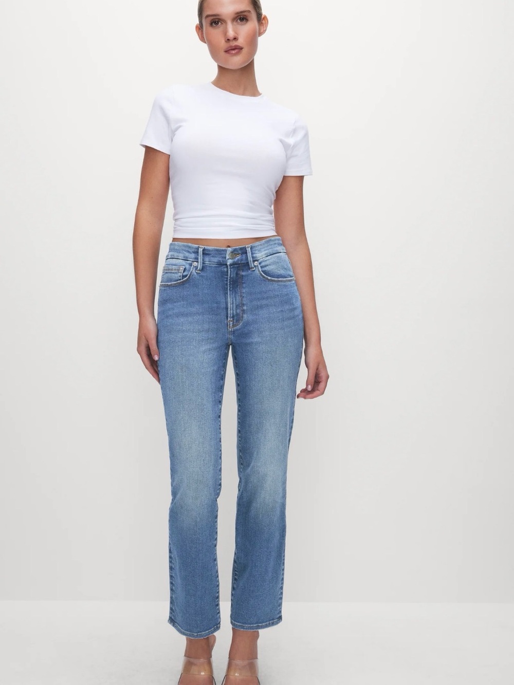 Good American | Always Fits Good Legs Straight Jeans | Sz 6-12
